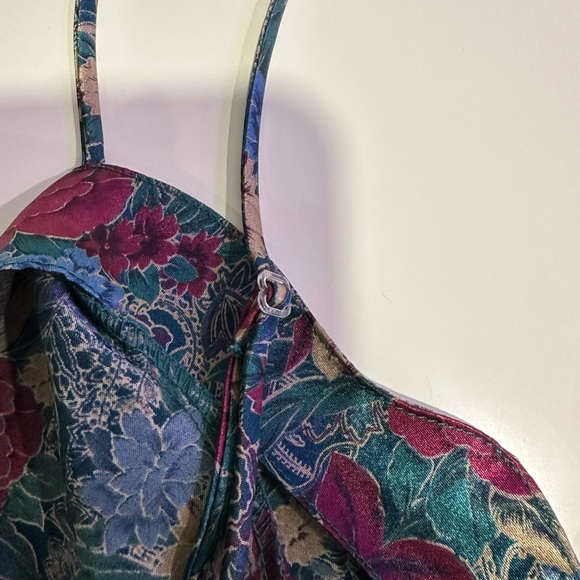 Vintage 90’s Splendida per La Senza silky slip romper. Gorgeous floral lingerie. - Picture 8 of 10